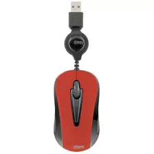 Mouse Mini Alambrico Retractil Easy Line El-993353 Conexion 