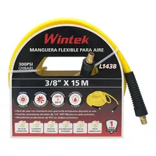 Manguera Para Aire O Agua De 3/8 X 15 Mts, 300 Psi Wintek 