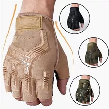 Guantes Para Moto Deportiva/ Motocicleta Tacticos Medio Dedo