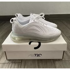 Tenis Air Max 720 Blancos Talla 25.5 Cm Triple White Valvula