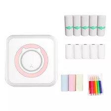 Última Mini Impresora Térmica Bluetooth Portátil Rosa