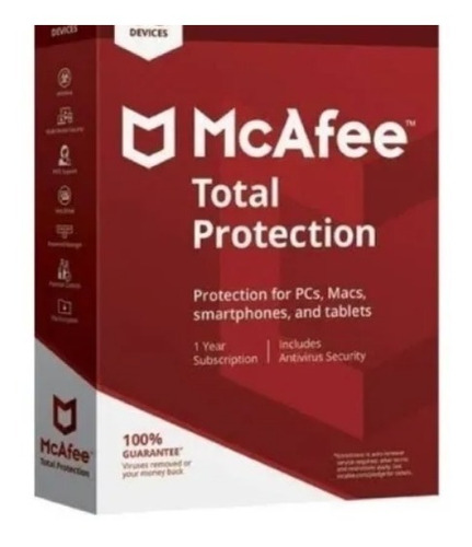 Antivirus Mcafee Total Protection 3 Dispositivos 1 Año Promo