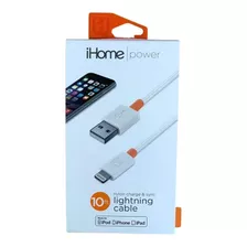 Cable Lightning Para iPhone, iPad Blanco 3 Mt Resistente