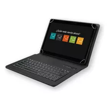 Funda Teclado Para Tablet Samsung Galaxy Tab A9 8.7 + Vidrio