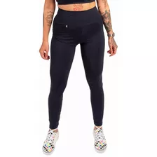 Calça Legging Preta Lisa Com Proteção Uv Suplex Treino Comfy