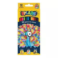 Lapices Largos Colores Splash Cajas De 12 Colores 