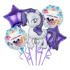 Festa De Aniversário My Little Pony Kit Com 5 Balões Rarity