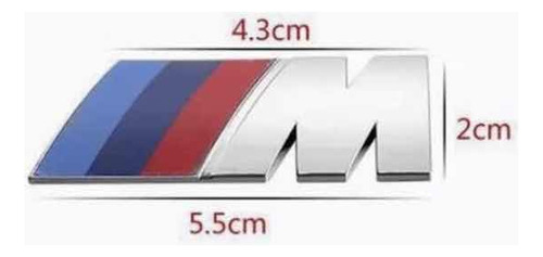 Emblema M Bmw 2 Cm Cromado Genuino Foto 3