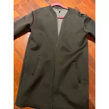 Campera Larga Benetton De Neoprene