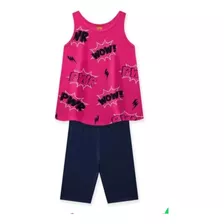 Conjunto Infantil De Verão Menina Kyly