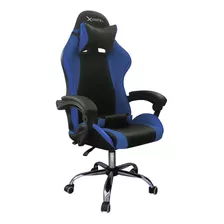 Silla Gamer Xzeal Xz05 Azul Pvc Alto Desempeño Multiples