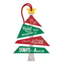 Tag Decorativo Enfeite Árvore Natal Pinheirinho 11x16cm - Wp