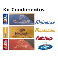 Ketchup Maionese Mostarda Lanchero - Kit C/ 3 Caixas