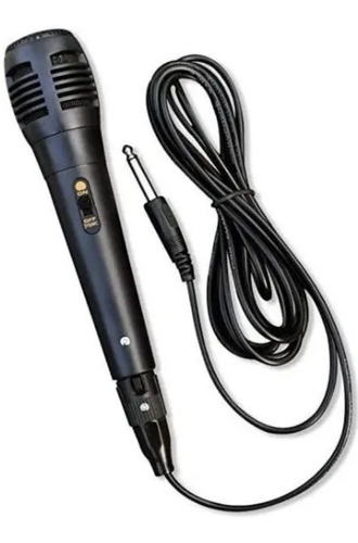 Microfono Alambrico Cable 2m Negro Karaoke 