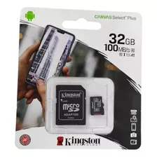 Memoria Micro Sdhc Con Adaptador 32gb Clase 10 Kingston