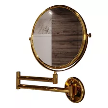 Espelho Articulado 1/5x Aumento 20cm Gold Dourado Italy Line