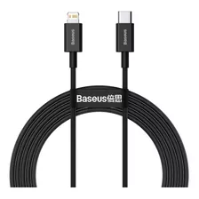 Cable Datos Cargador Baseus Usb-c A Lightning iPhone 1 Metro