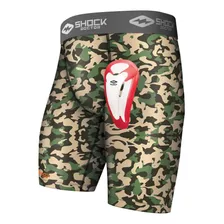 Short De Compresión Shock Doctor , Con Copa, Camo , Talle L