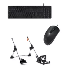 Suporte Notebook + Mouse Ms-25bk Teclado Kb-12bk