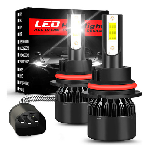 Kit Faros Luz Led 9007 30000lm Para Lincoln Haz Alta/baja