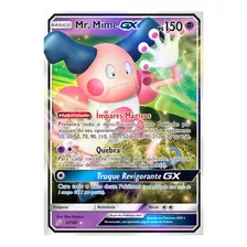 Carta Pokémon Mr. Mime Gx União De Aliados