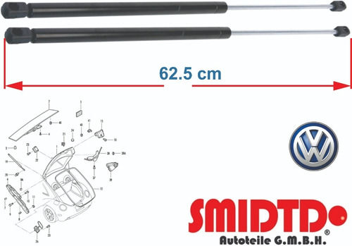 Kit De 2 Amortiguadores De 5a Puerta Para Vw New Beetle 02-1 Foto 4