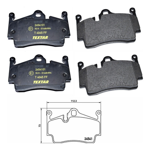 Pastilla Freno Trasera Porsche Boxster-cayman Textar   Foto 3