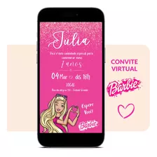 Convite Virtual Personalizado Barbie Série