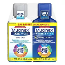Mucinex Fast-max Cold And Flu & Nightshift Medicina Para Res