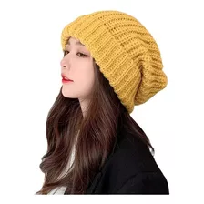 Gorro De Lana De Punto Mujer Abrigados Gorra Boina Abrigado