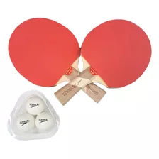 Kit Para Tênis De Mesa Speedo 2 Raquetes E 3 Bolas Kit Lazer