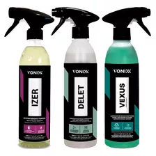 Kit Vonixx Vexus Limpador Rodas E Pneus + Delet E Izer 500ml