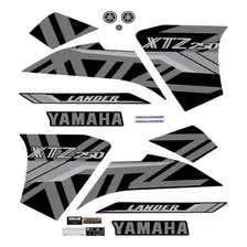 Kit Adesivo Yamaha Xtz 250 Lander Preta 2021 - 2022 