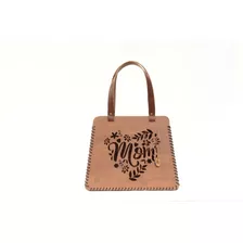 Bolsa De Madera Artesanal Mom 