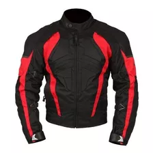 Chaqueta De Moto Milano Sport Gamma Con Acento Rojo (negro, 