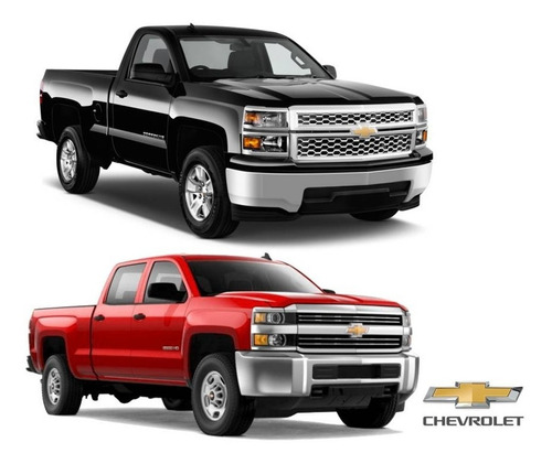 Tapetes 2pz Big Truck Logo Chevrolet Silverado 2014 A 2018 Foto 4