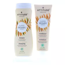 Attitude Super Leaves Volume Shine Champú Acondicionador -.