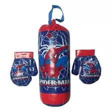 Kit De Boxeo Infantil, Bolsa Y Guantes De Spiderman.