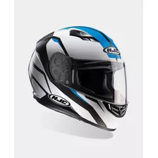 Casco Moto Hjc Cs-15 Sebka Azul/blanco