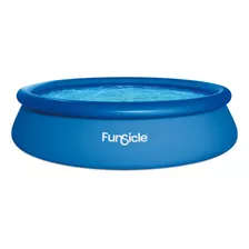 Pileta Inflable Redonda Funsicle 5455lts Facil Armado Color Azul