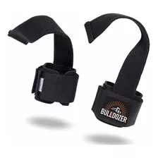 Strap Monster Profissional Com Munhequeira Musculação Cross Cor Preto Da Bulldozer