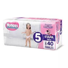 Huggies Ultraconfort, Pañal Desechable Etapa 5 Niña, 40pzs Género Mujer Talla Grande (g)