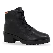 Bota Coturno Couro Bottero Botglasgow Feminina Preto 349101