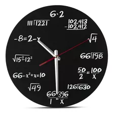 Reloj De Pared Decodyne Math. Exclusivo Reloj De Pared. C