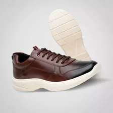 Tenis Casual Walk Easy Couro Original 3 Cores Disponiveis