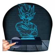 Luminária Led Abajur 3d | Dragon Ball Z Goku 2