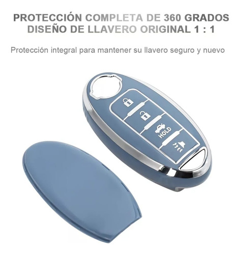 Funda Llave Nissan Versa Sentra Altima Mxima 4 Botones Tpu Foto 6