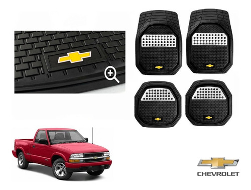 Tapetes 3d Logo Chevrolet + Cubre Volante Pickup S10 96 A 04 Foto 2