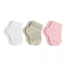 Kit Com 3 Pares Meias Lupo Kids Cano Médio Infantil Algodão