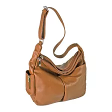 Cartera Hobo Dyms 3109 Diseño Liso De Cuero Suela Con Correa De Hombro Suela